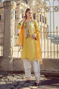 Khuda Baksh | Jet Black Hand Embroidered Pure Khadi Doria Cotton Luxury Pret | 3-Piece Ready to Wear