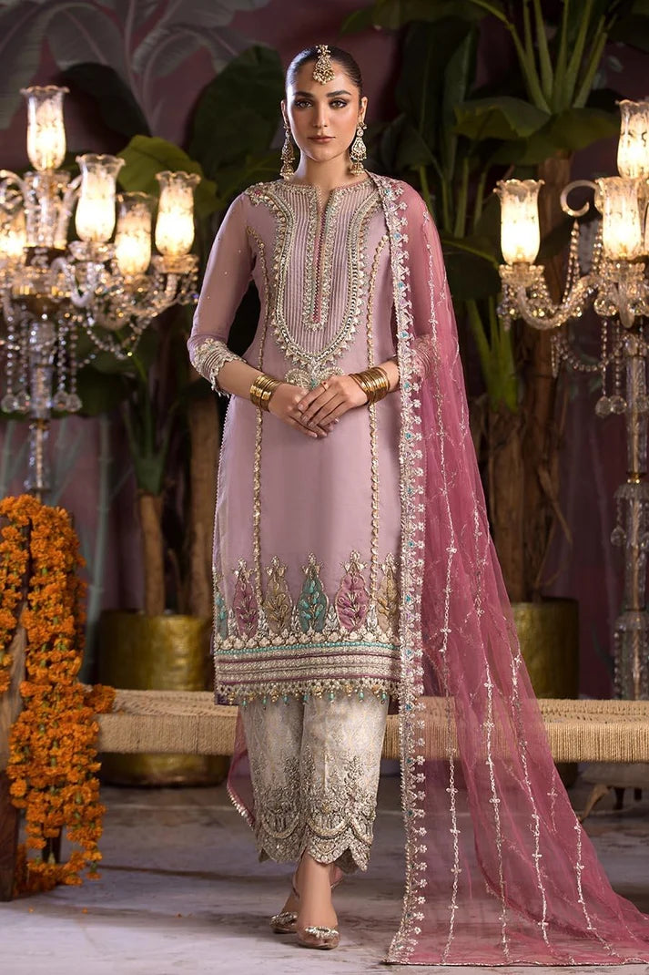 Luxury Pret Outfit | Hand Embroidered Organza