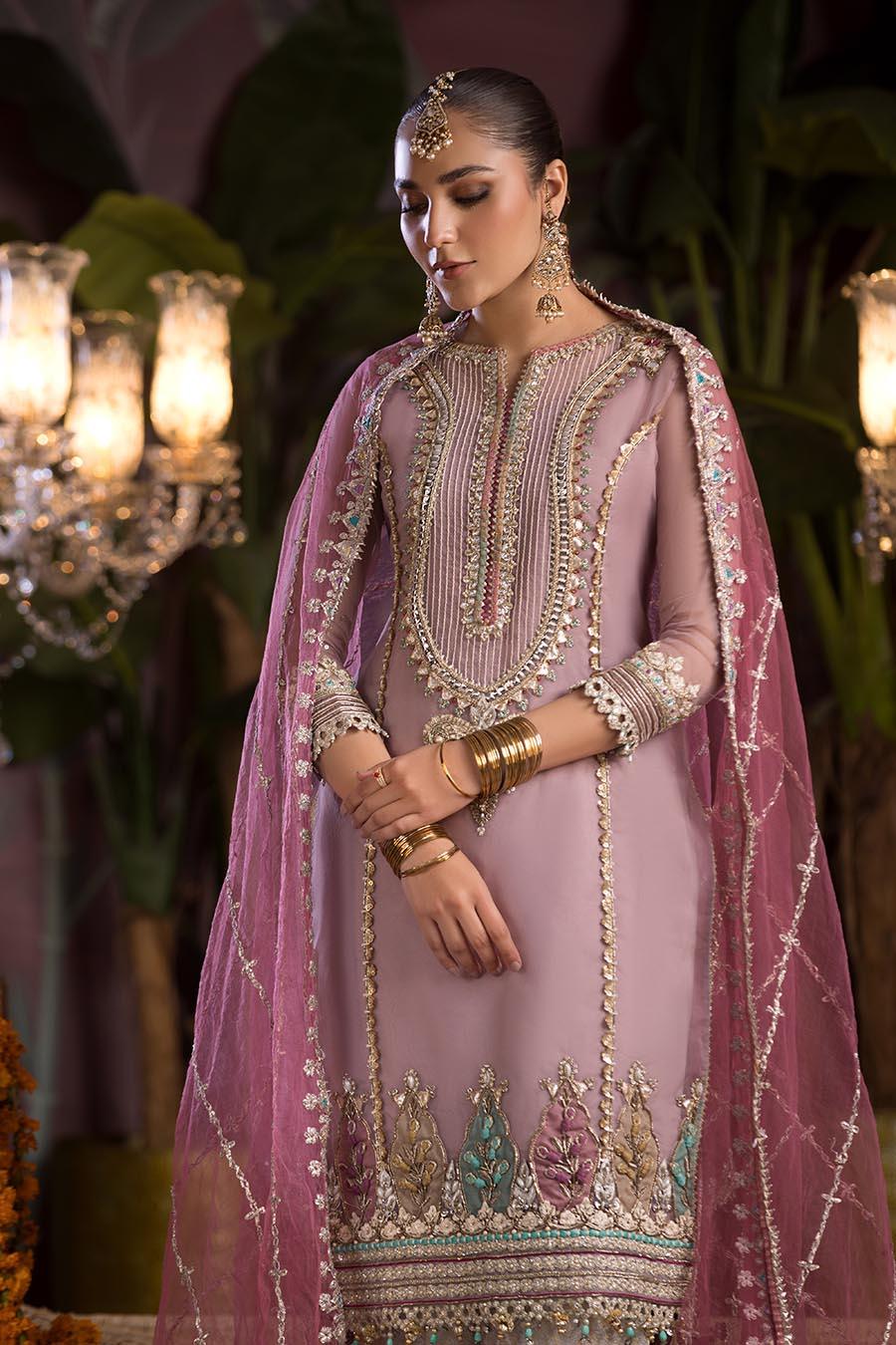 Luxury Pret Outfit | Hand Embroidered Organza