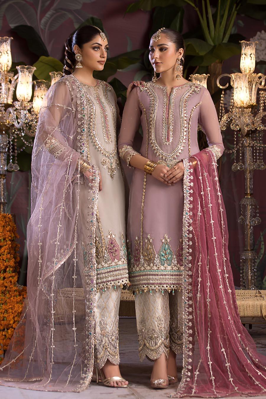 Luxury Pret Outfit | Hand Embroidered Organza