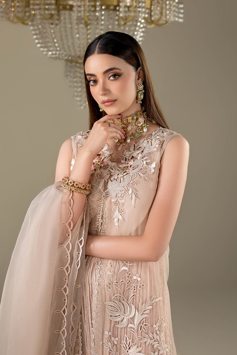 3D Embroidered Organza  | Luxury Pret 3-Piece