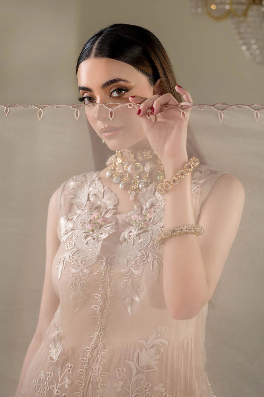 3D Embroidered Organza  | Luxury Pret 3-Piece