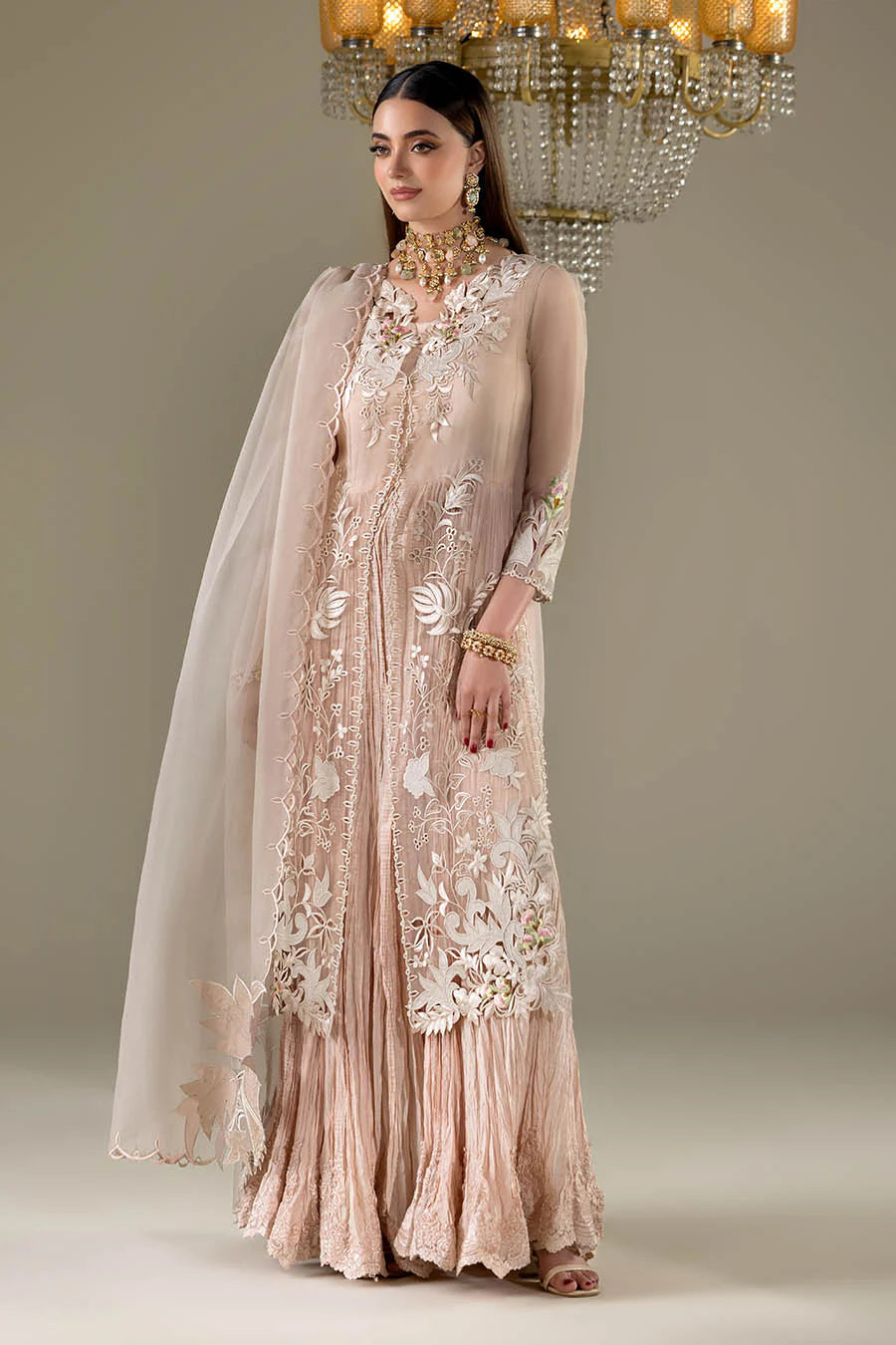 3D Embroidered Organza  | Luxury Pret 3-Piece