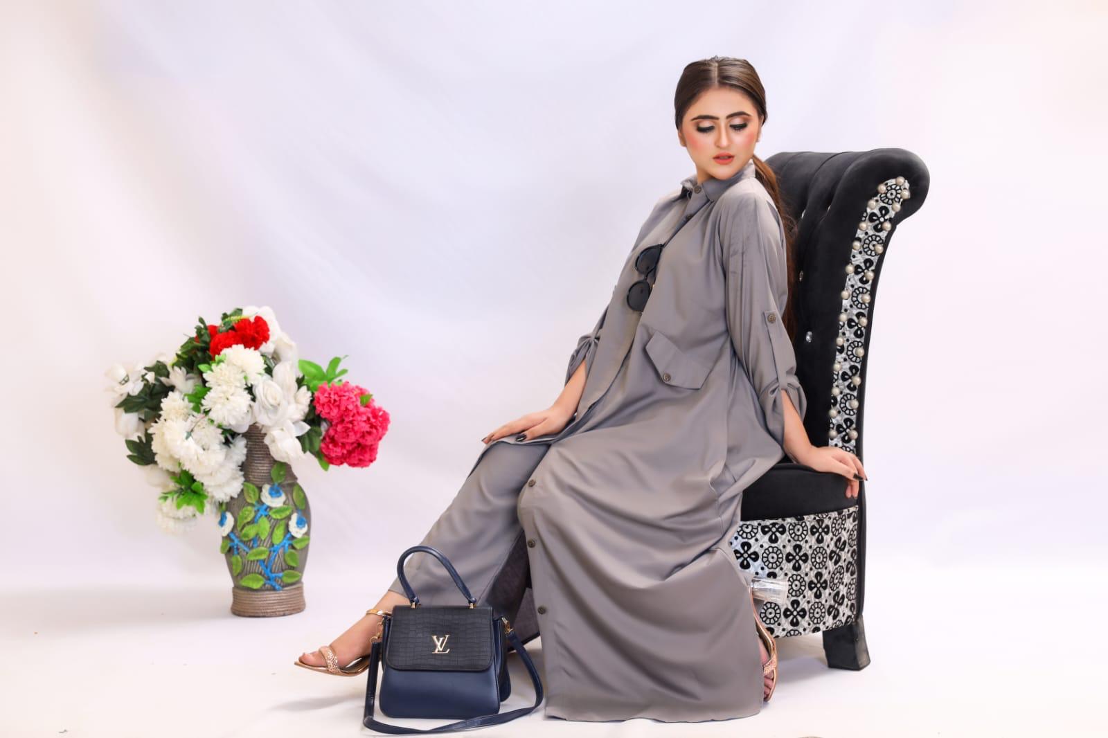 Effortless Western Vibe 2-Piece Shirt Dress & Plain trouser