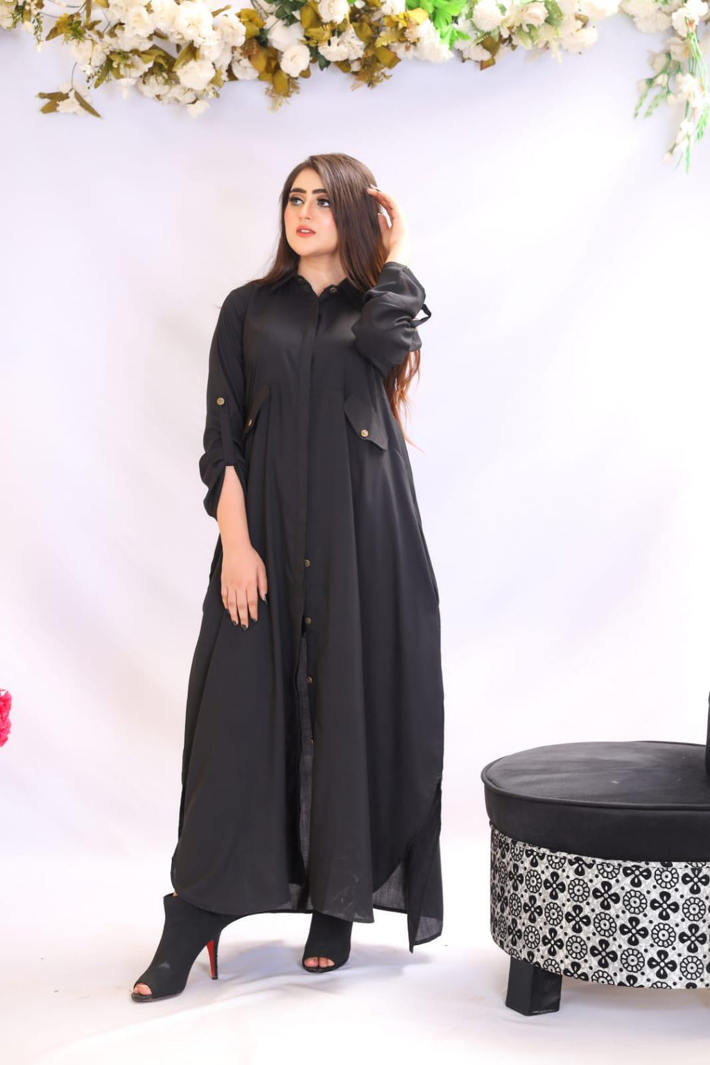 Effortless Western Vibe 2-Piece Shirt Dress & Plain trouser