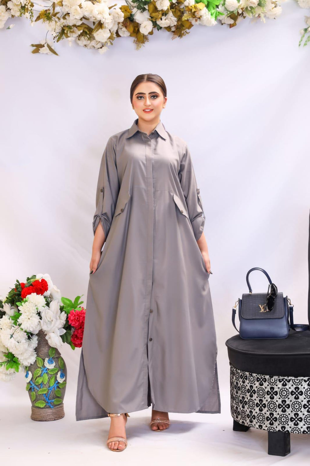 Effortless Western Vibe 2-Piece Shirt Dress & Plain trouser