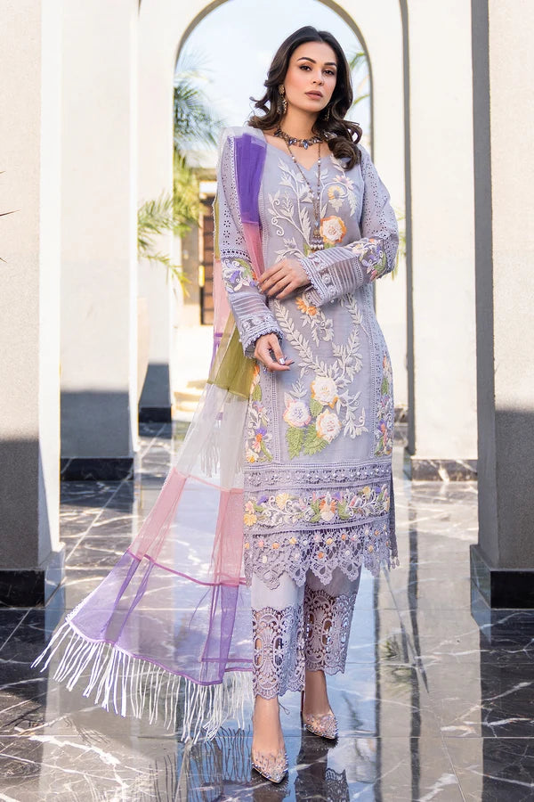 | Lavender Bloom | Luxury Embroidered 3-Piece Suit